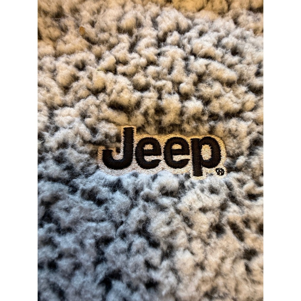 Jeep J. America Sherpa Pullover Mens XXL Gray Excellent Quarter Zip Fleece - Picture 4 of 8